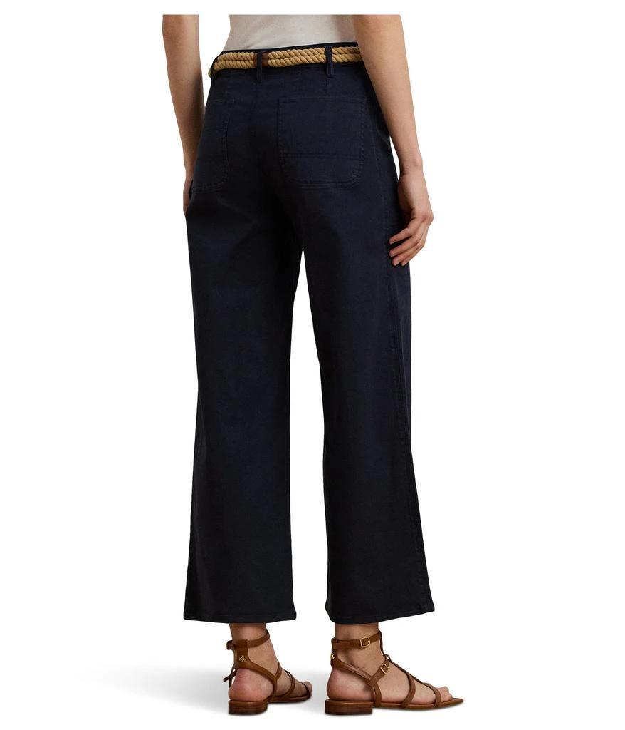 商品Ralph Lauren|Petite Stretch Chino Wide-Leg Cropped Pants,价格¥931,第2张图片详细描述