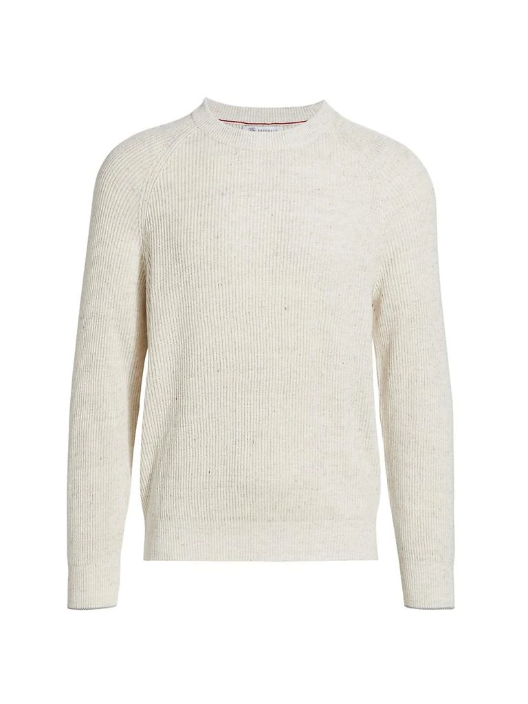 商品Brunello Cucinelli|Speckled Cotton-Blend Sweater,价格¥8626,第1张图片