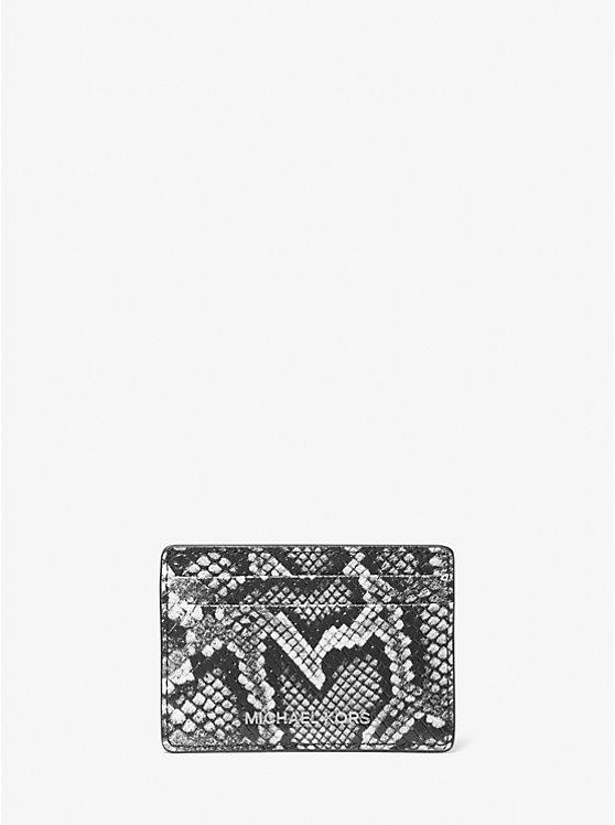 michael_kors | Jet Set Small Snake Embossed Card Case 163.16元 商品图片