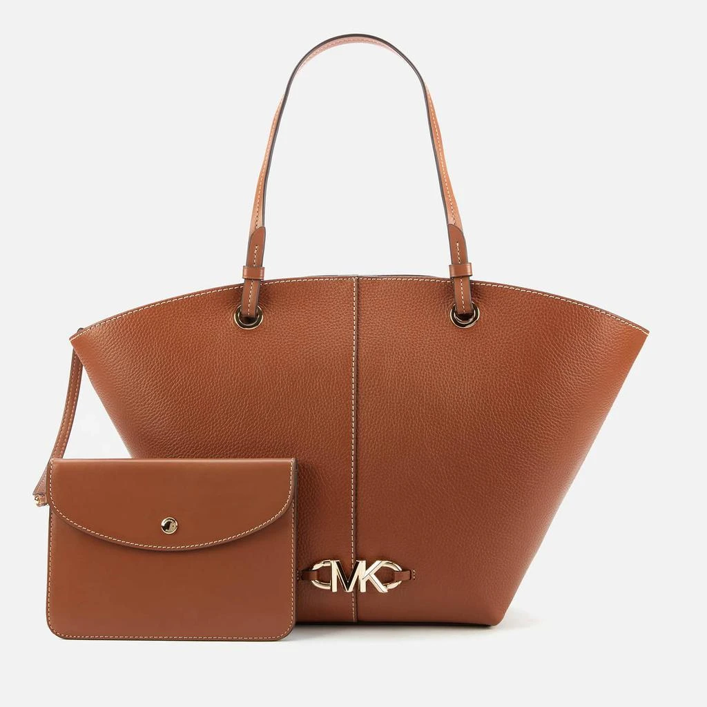 商品Michael Kors|MICHAEL Michael Kors Women's Izzy Fan Tote Bag - Luggage,价格¥1368,第5张图片详细描述