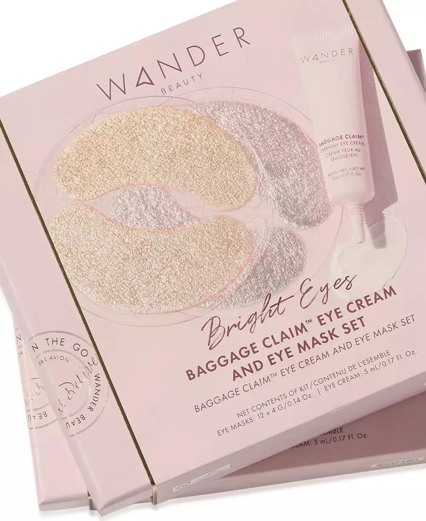 商品Wander Beauty|Bright Eyes Baggage Claim Eye Cream & Eye Mask Set,价格¥338,第2张图片详细描述