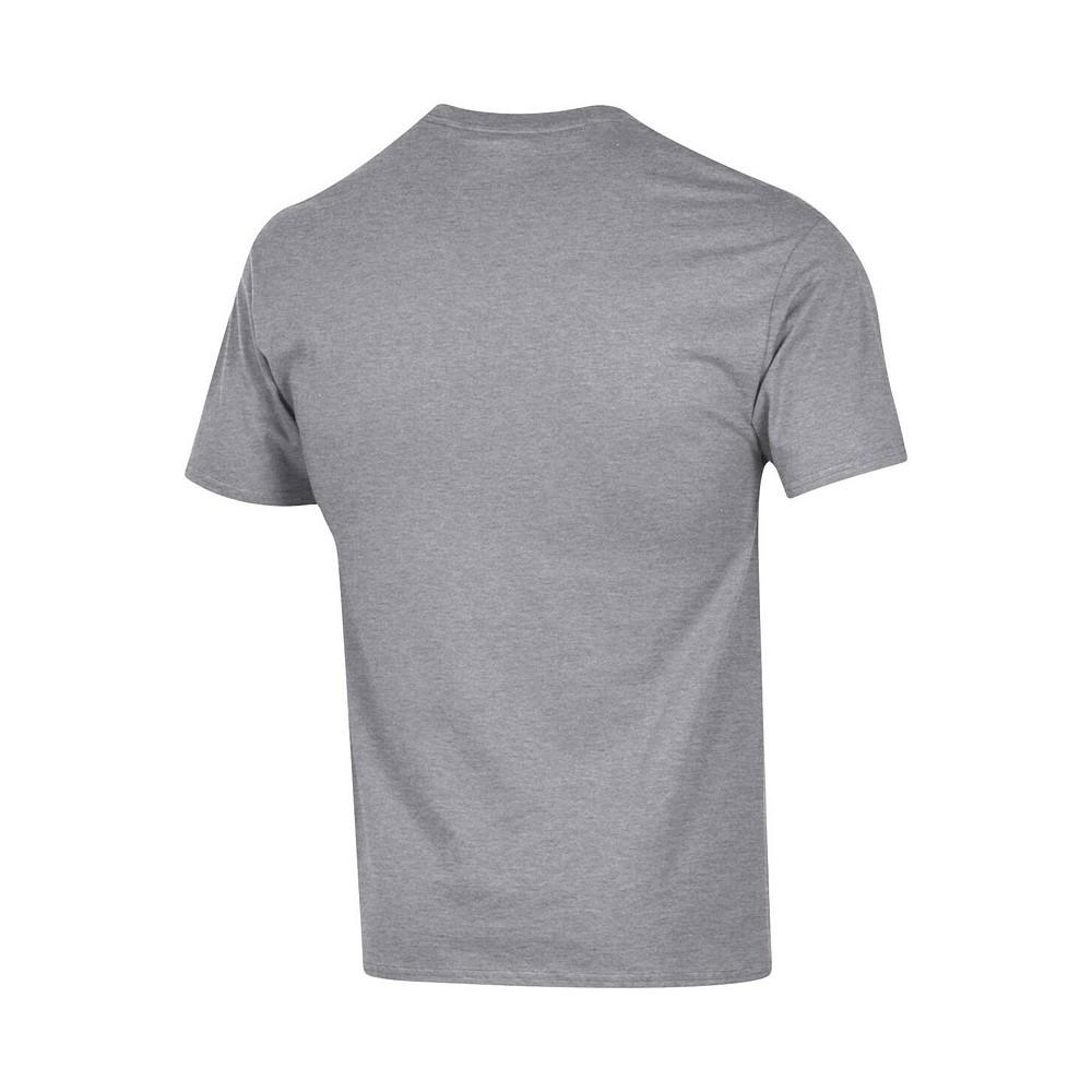 Men's Gray Delaware State Hornets Arch Over Logo T-shirt商品第4张图片规格展示