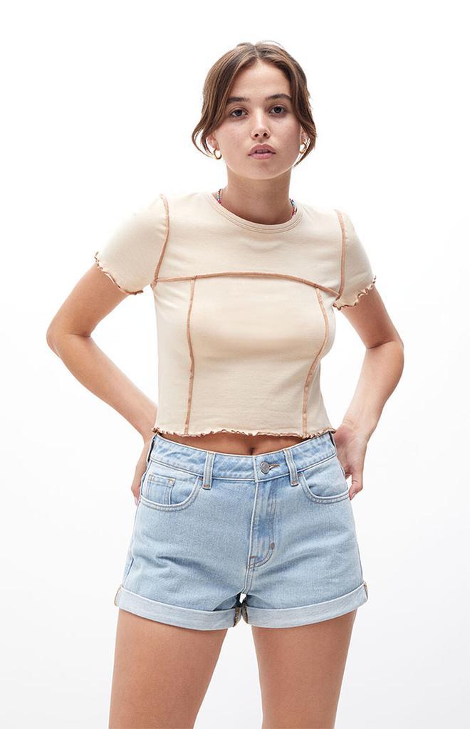 商品PacSun|Light Blue Mom Shorts,价格¥131,第1张图片