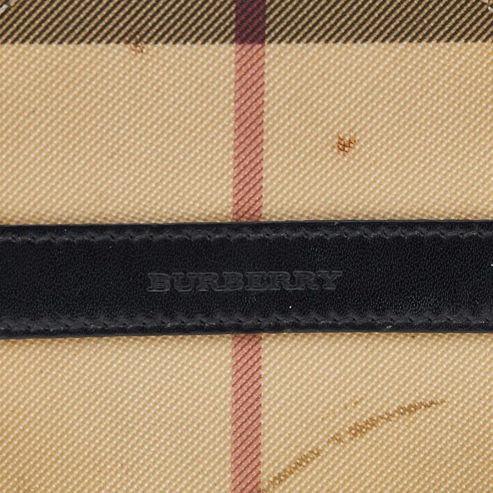 商品[二手商品] Burberry|Burberry Beige-Black House Check PVC And Leather Round Coin Pouch,价格¥975,第5张图片详细描述