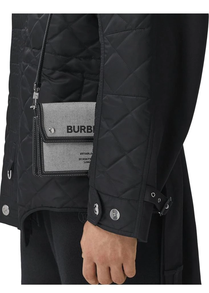 商品Burberry|Horseferry print canvas and leather crossbody bag,价格¥6664,第3张图片详细描述