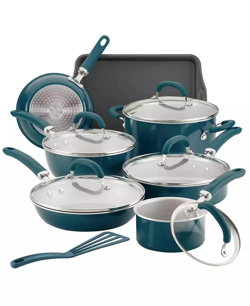 商品Rachael Ray|Create Delicious Aluminum Nonstick Cookware Set, 13 Piece,价格¥1311,第1张图片