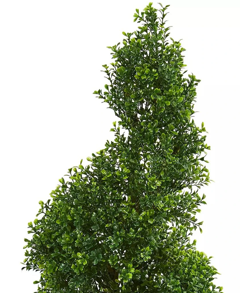 商品NEARLY NATURAL|4' Spiral Boxwood Artificial Tree, UV Resistant,价格¥1376,第3张图片详细描述