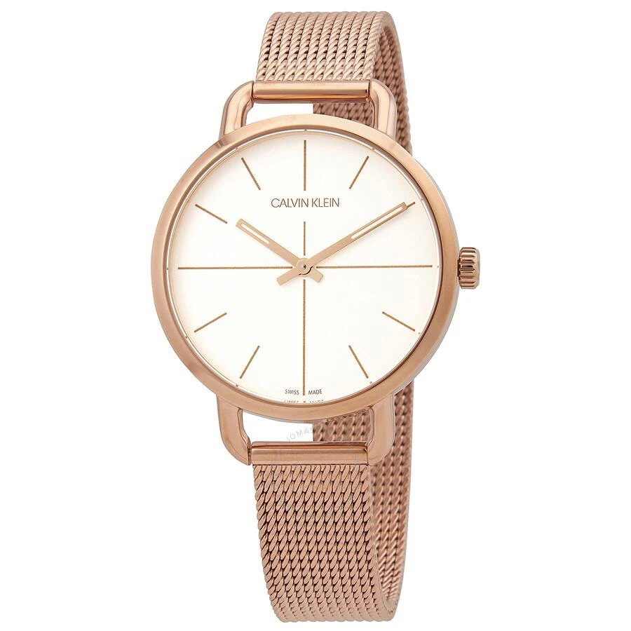 商品Calvin Klein|Even Quartz White Dial Ladies Watch K7B23626,价格¥372,第1张图片