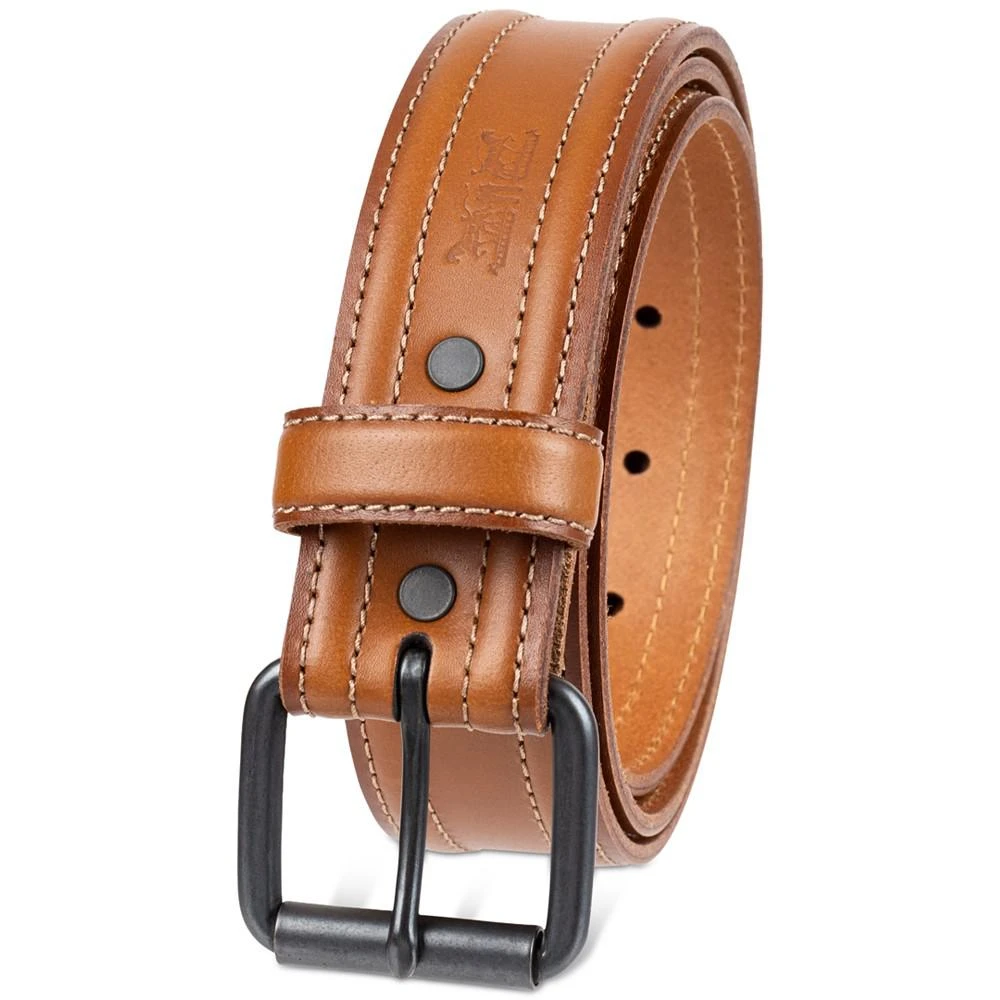 商品Levi's|Men's Trapunto Detail Leather Workwear Belt,价格¥149,第2张图片详细描述