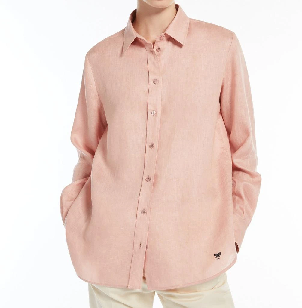 商品Weekend Max Mara|Weekend Max Mara Logo Embroidered Button-Up Shirt,价格¥1548,第4张图片详细描述