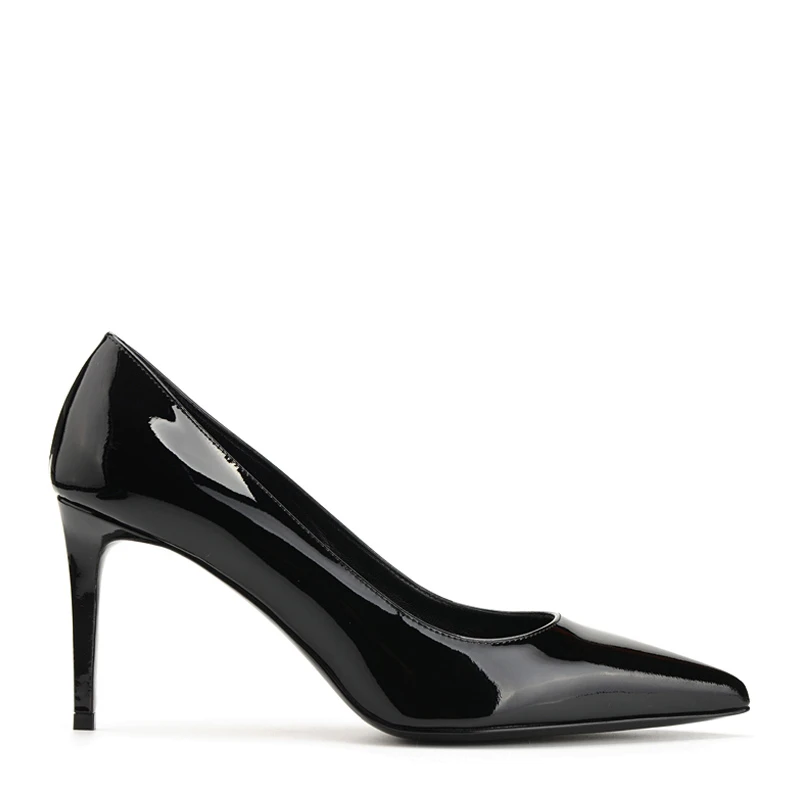 商品[国内直发] Yves Saint Laurent|YSL 圣罗兰 女士黑色漆皮高跟鞋   375368-B8I00-1000,价格¥2887,第1张图片