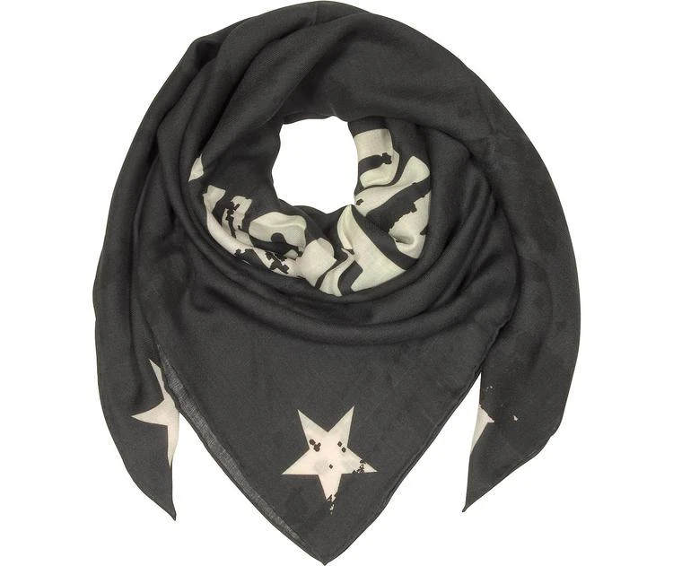 商品Givenchy|Givenchy Black Wool and Silk Signature Print Wrap,价格¥1457,第1张图片