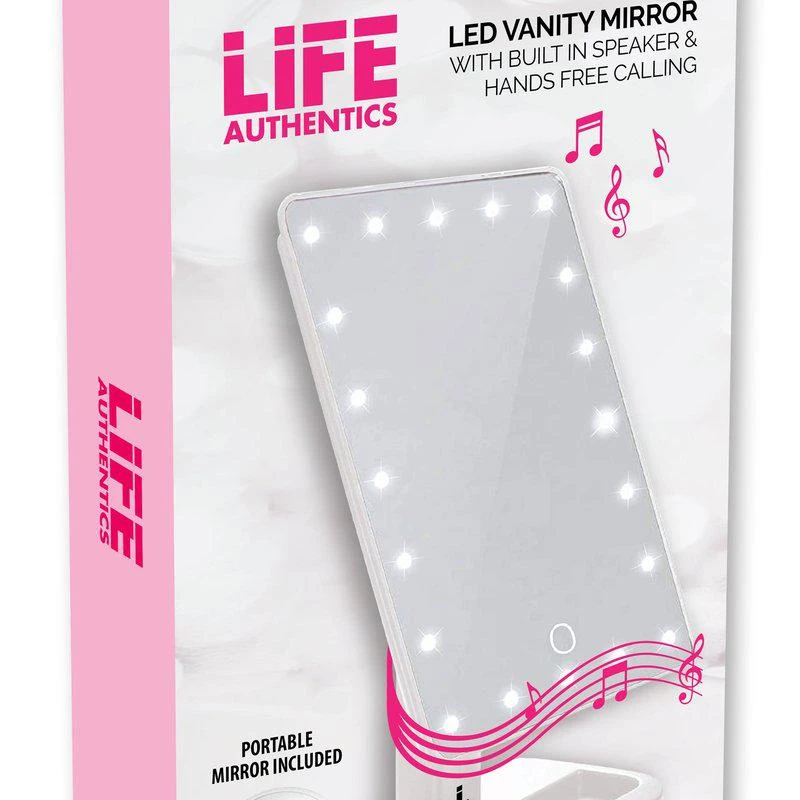 商品Life Authentics|Led Vanity Mirror With Hands Free Calling And Bluetooth Speaker,价格¥294,第2张图片详细描述