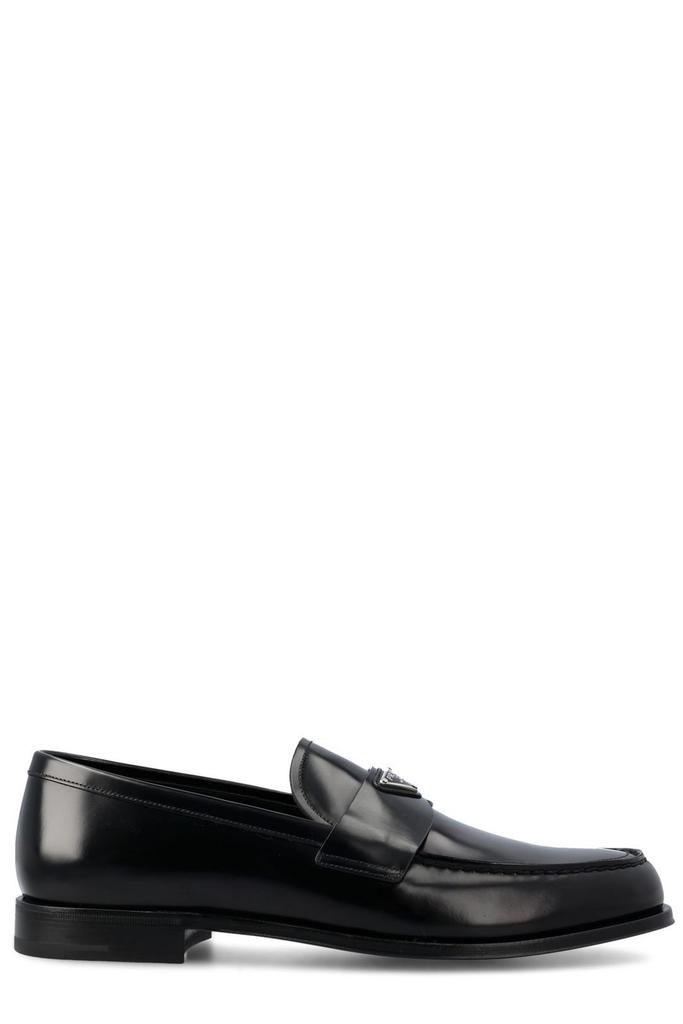 Prada Prada Logo-Enamel Almond Toe Loafers - Business Casual