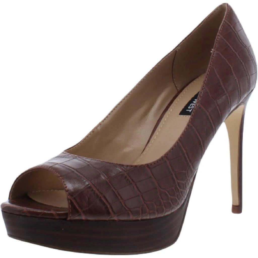 商品Nine West|Nine West Womens Elyse 3 Faux Leather Pumps Platform Heels,价格¥342,第2张图片详细描述