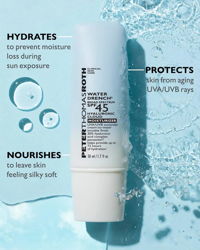 商品Peter Thomas Roth|Water Drench Broad Spectrum SPF 45 Hyaluronic Cloud Moisturizer, 1.7 oz.,价格¥425,第3张图片详细描述