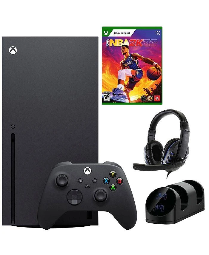 商品Microsoft|Xbox Series X 1TB Console with NBA 2K23 Game and Accessories Kit,价格¥5979,第1张图片