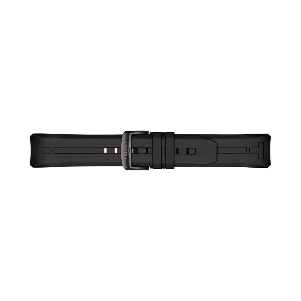 Men's Swiss T-Touch Connect Solar Black Rubber Strap Smart Watch 48mm商品第4张图片规格展示