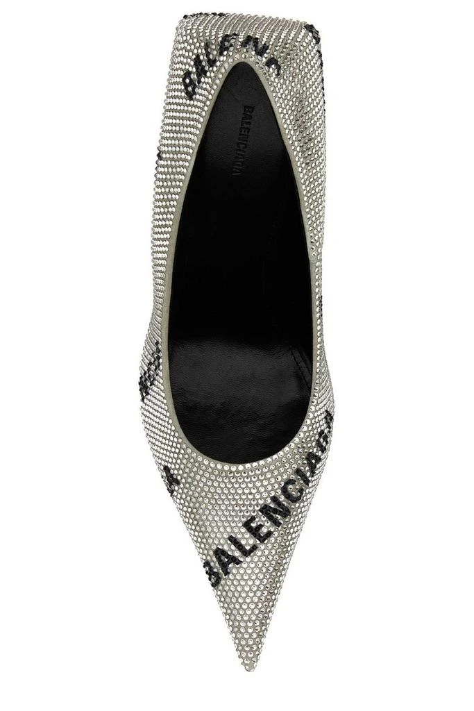 商品Balenciaga|Balenciaga Rhinestones Embellished Pointed-Toe Pumps,价格¥10215,第3张图片详细描述