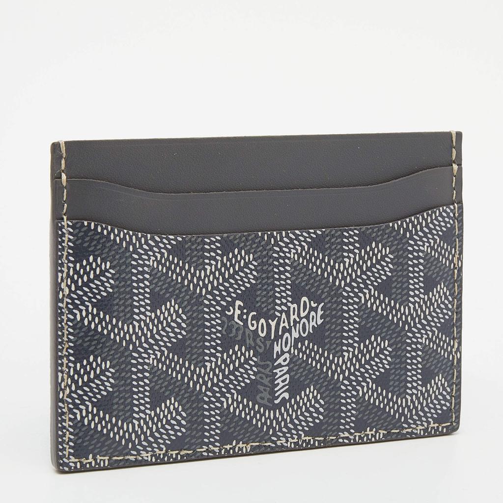 Goyard Grey Goyardine Coated Canvas and Leather Saint Sulpice Card Holder商品第3张图片规格展示