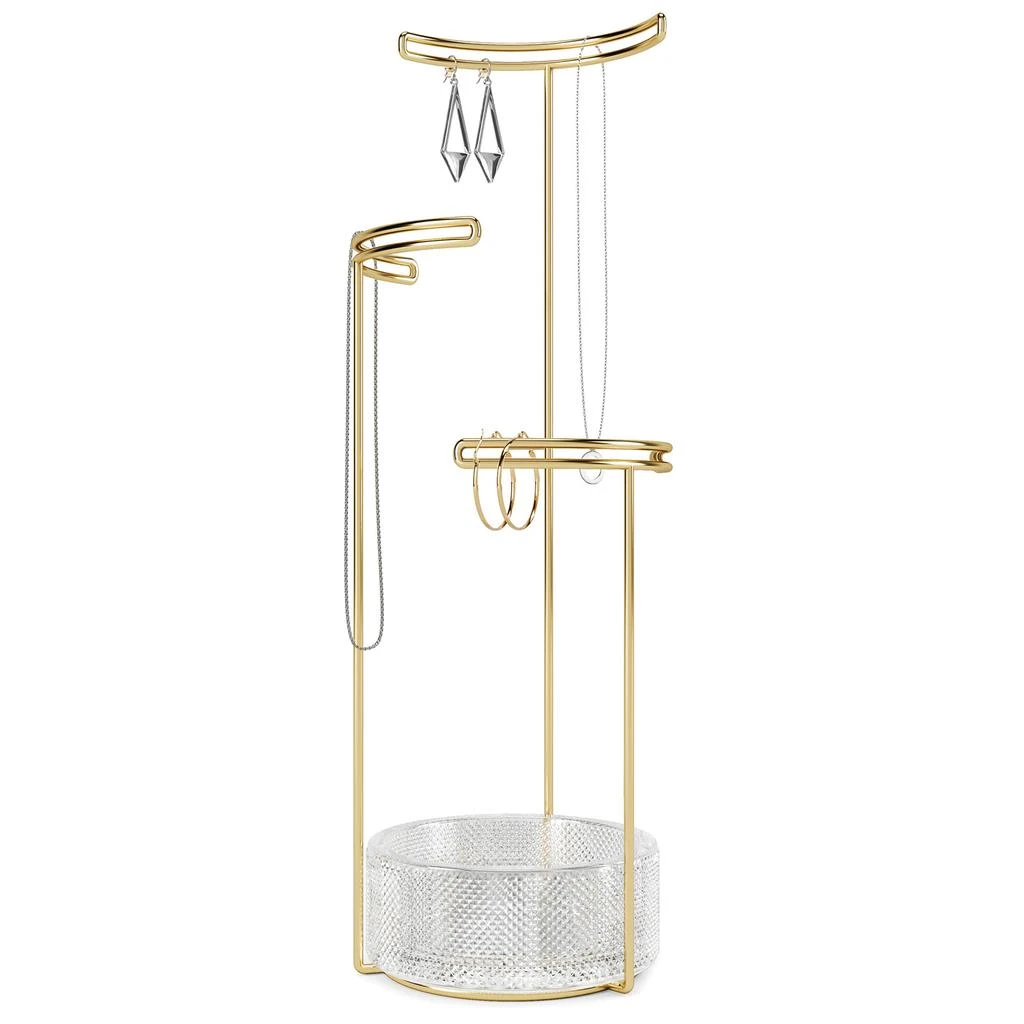 商品Umbra|Umbra Tesora Jewellery Stand - Brass,价格¥159,第2张图片详细描述
