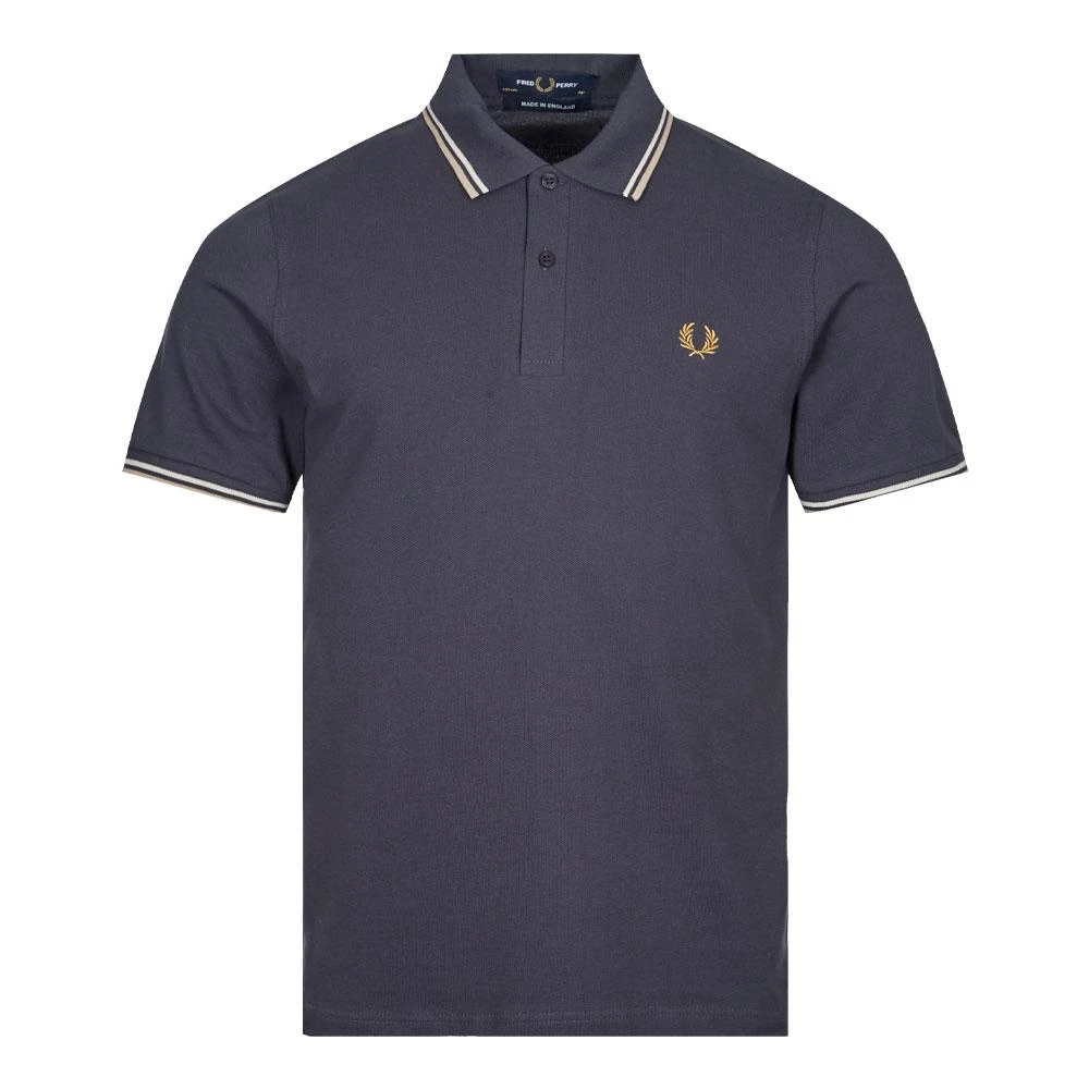 商品Fred Perry|Fred Perry Twin Tipped Polo Shirt - Dark Graphite,价格¥526,第1张图片