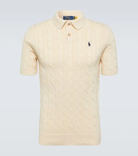 商品Ralph Lauren|棉质绞花针织Polo衫,价格¥1025,第1张图片