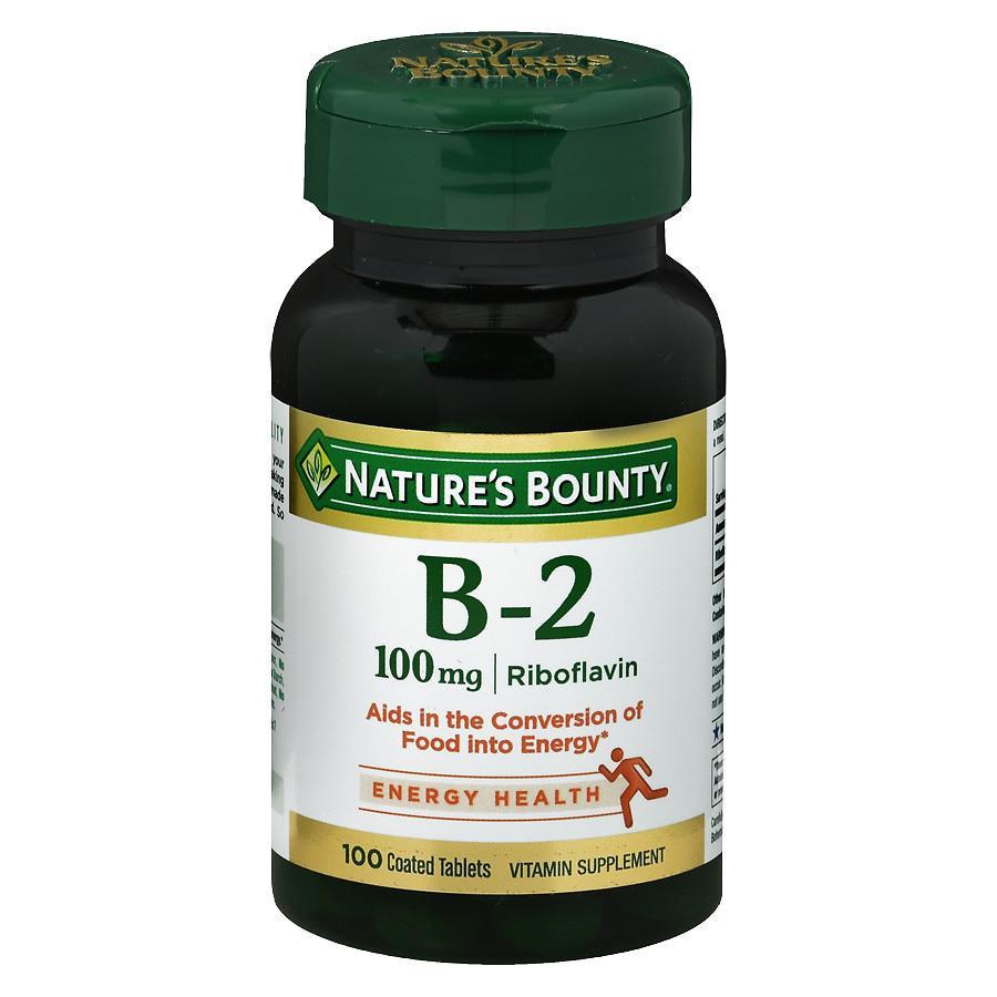 商品Nature's Bounty|Vitamin B-2 100 mg Supplement Tablets,价格¥41,第1张图片