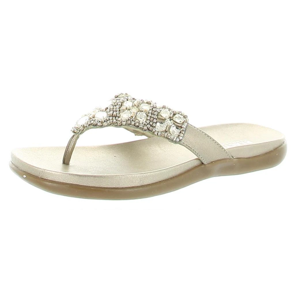 商品Kenneth Cole|Kenneth Cole Reaction Womens Glam-athon Slip On Slide Flip-Flops,价格¥119,第1张图片