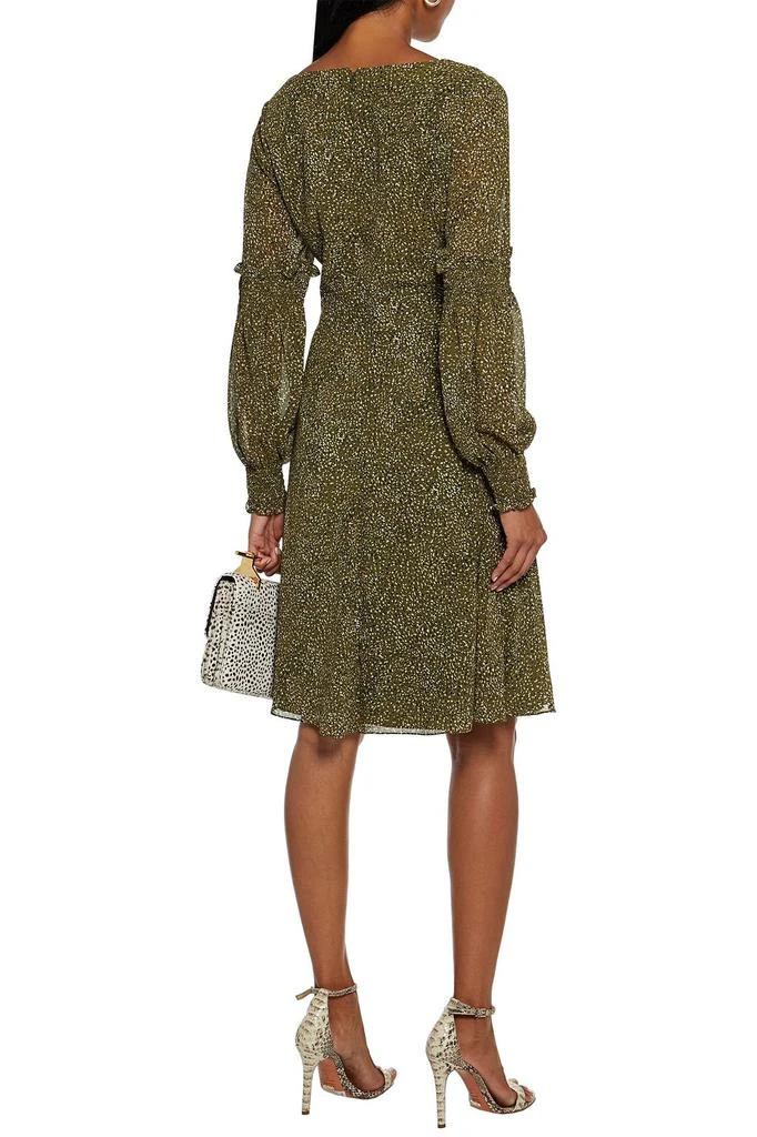 商品MIKAEL AGHAL|Shirred printed crepe de chine dress,价格¥900,第3张图片详细描述