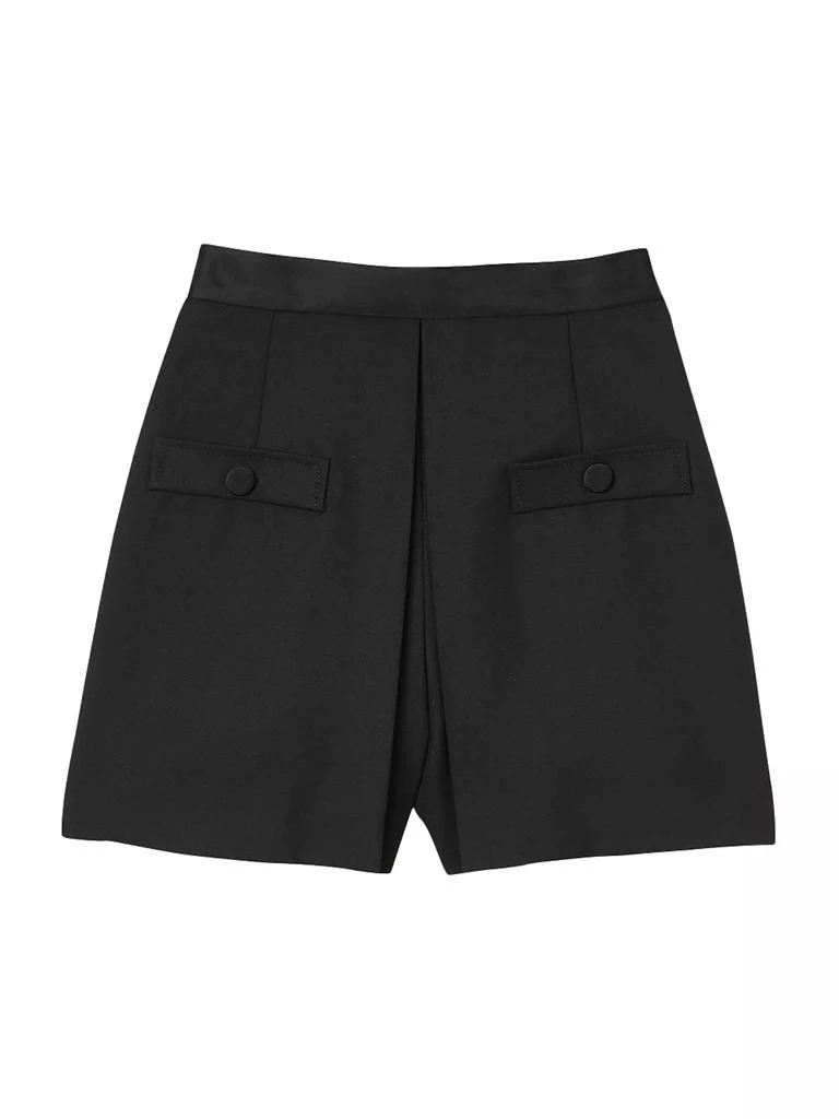 商品Sandro|High-Waisted Shorts with Buttons,价格¥1973,第1张图片