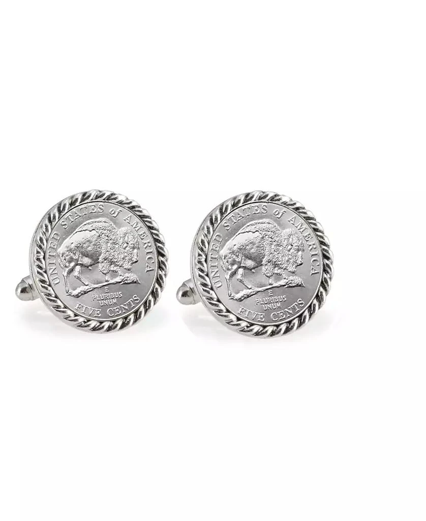 商品American Coin Treasures|2005 Bison Nickel Rope Bezel Coin Cuff Links,价格¥158,第1张图片