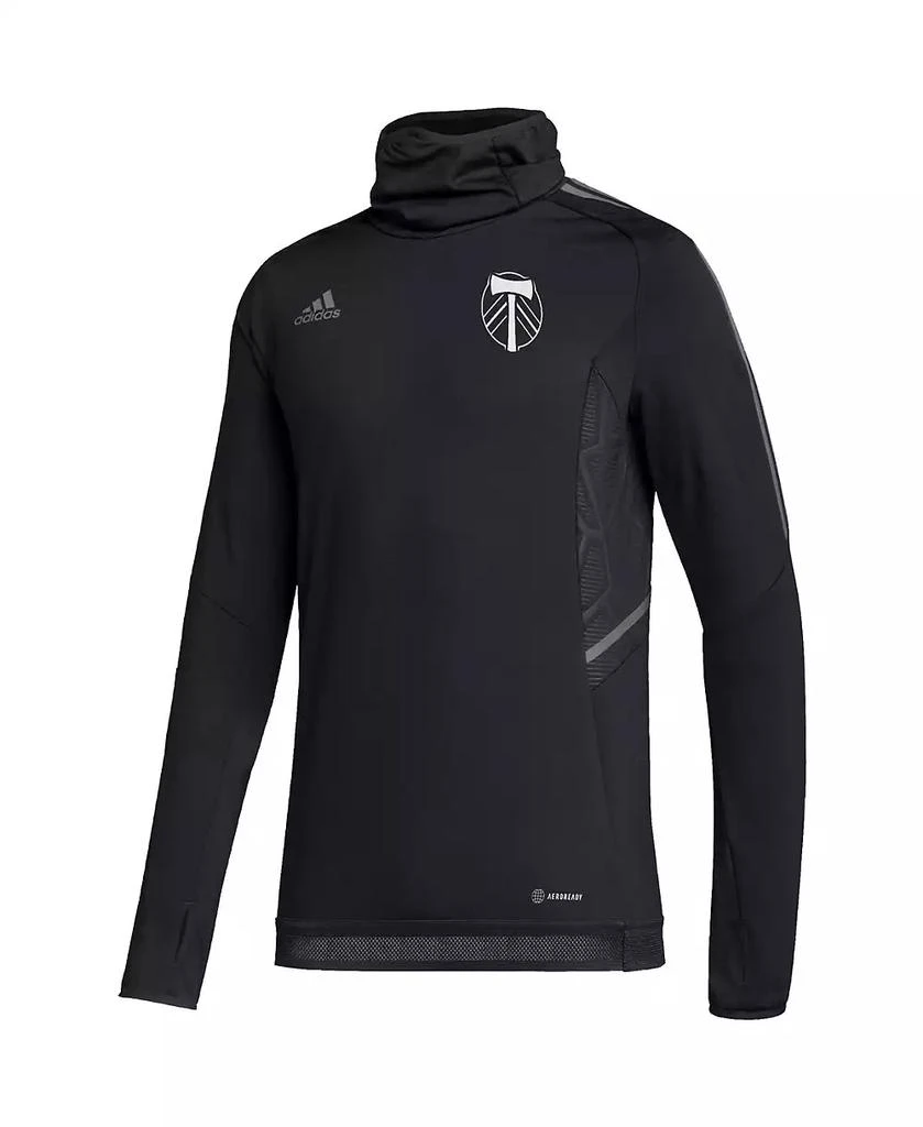 商品Adidas|Men's Black Portland Timbers COLD.RDY Raglan Warmup Pullover Jacket,价格¥561,第2张图片详细描述