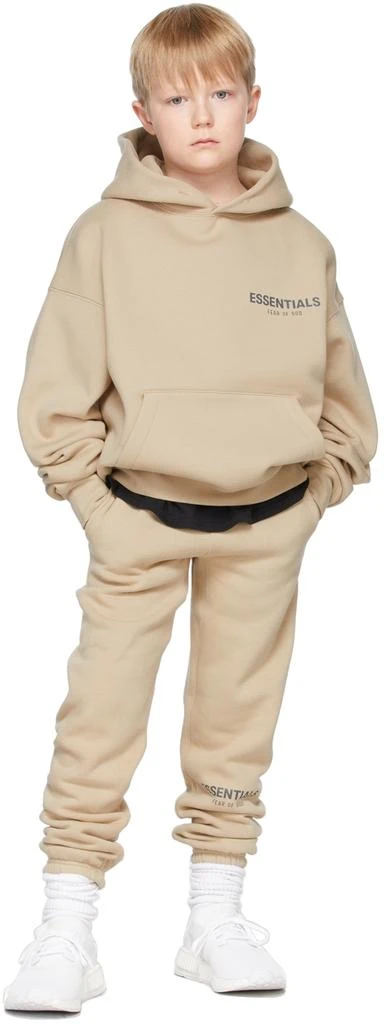 商品Essentials|SSENSE Exclusive Kids Beige Fleece Lounge Pants,价格¥371,第1张图片