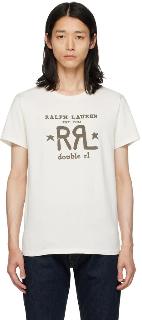商品RRL|White Printed T-shirt,价格¥526,第1张图片