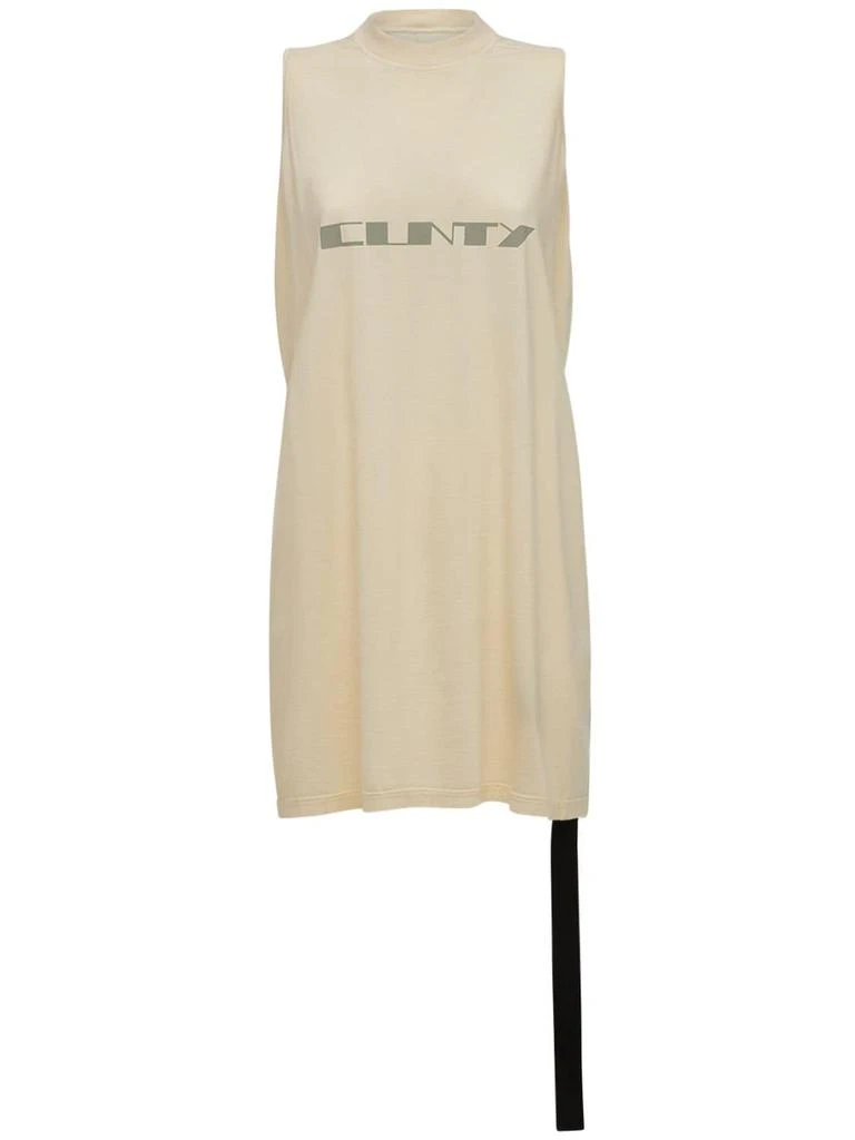 商品Rick Owens|Rick S Print Sleeveless Cotton T-shirt,价格¥1690,第1张图片