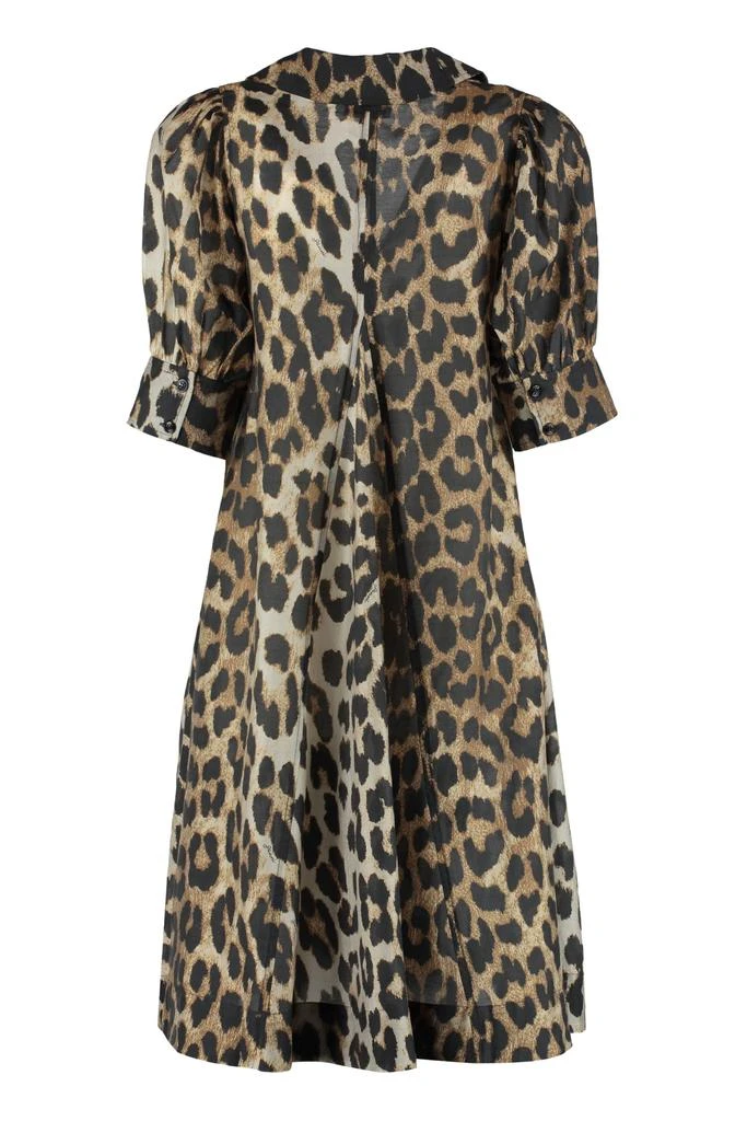 商品Ganni|Ganni Animal Print Shirtdress,价格¥2074,第2张图片详细描述
