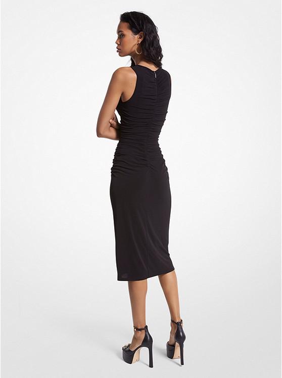 Stretch Matte Jersey Ruched Dress商品第2张图片规格展示
