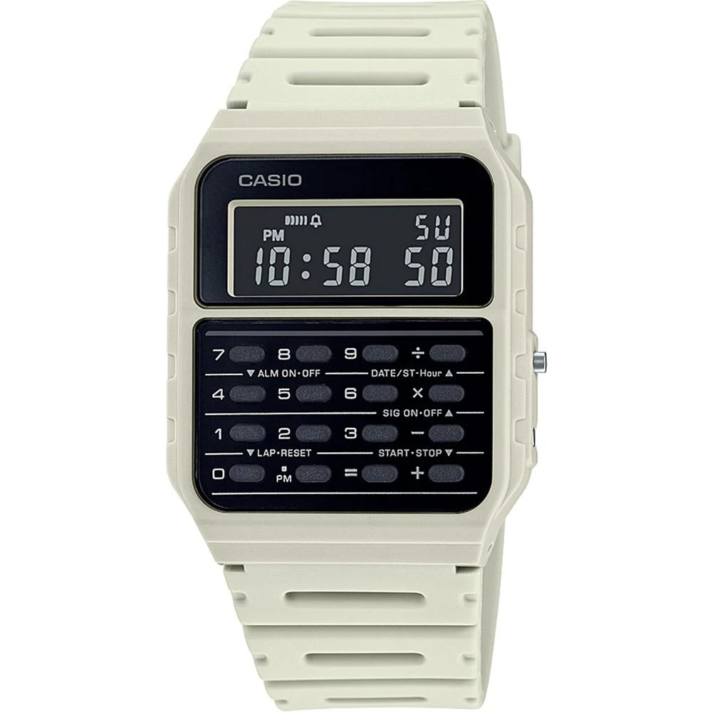 商品Casio|数字运动白色表带腕表, 34.4mm,价格¥210,第1张图片