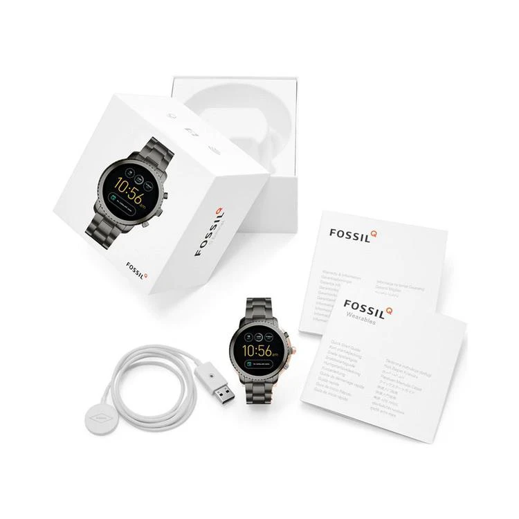 商品Fossil|Q Men's Explorist Gen 3 Black Stainless Steel Bracelet Touchscreen Smart Watch 46mm,价格¥1495,第4张图片详细描述