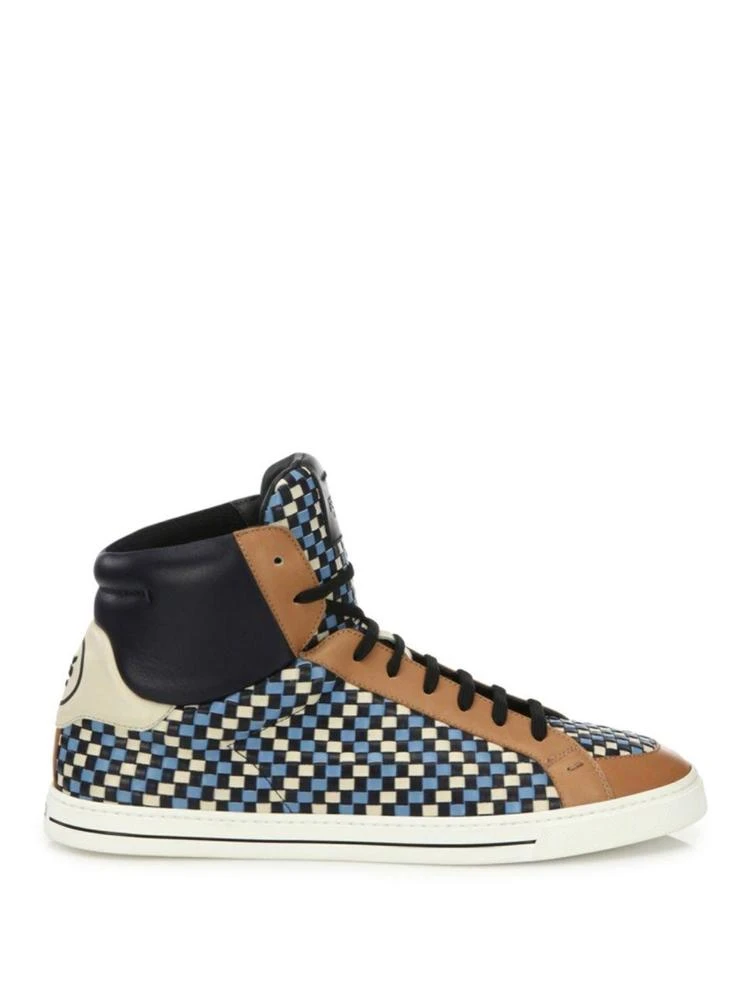 商品Fendi|Multicolor Woven Leather High-Top Sneakers,价格¥3747,第5张图片详细描述