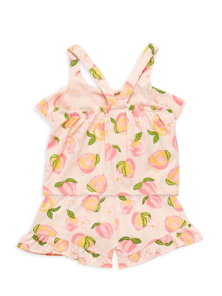 商品Juicy Couture|Baby Girl's 2-Piece Peach-Print Top & Shorts Set,价格¥147,第4张图片详细描述