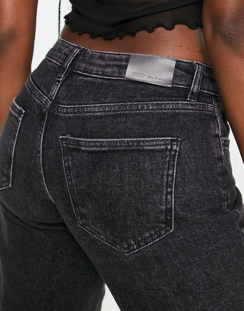 商品ONLY|Only Juicy low rise wide leg jeans in black,价格¥346,第2张图片详细描述