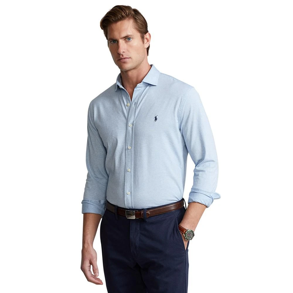 商品Ralph Lauren|Men's Dot-Print Jersey Shirt,价格¥318,第1张图片
