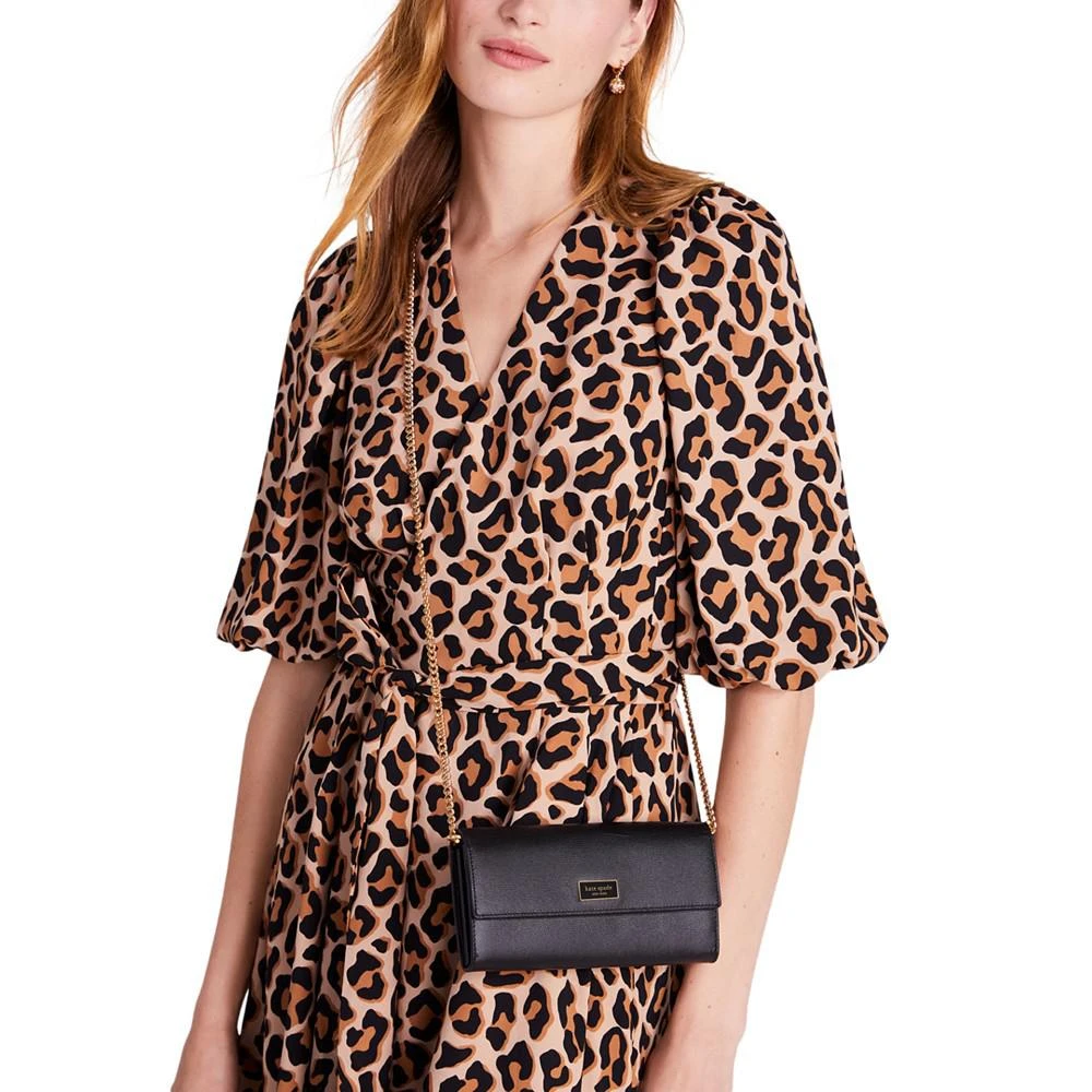 商品Kate Spade|Katy Textured Leather Flap Continental Crossbody Wallet,价格¥1836,第4张图片详细描述