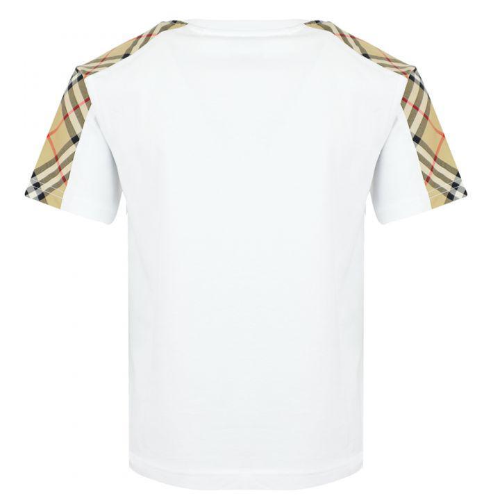 商品Burberry|White Short Sleeve Walton T Shirt,价格¥1302,第6张图片详细描述