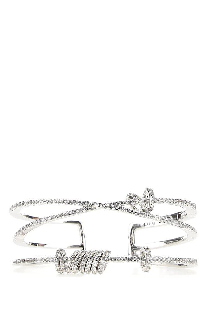 商品apm Monaco|APM Monaco Sliding Rings Embellished Cuff,价格¥2278,第1张图片