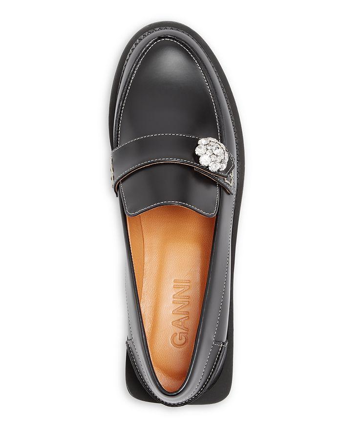 商品Ganni|Women's Embellished Moc Toe Loafers,价格¥2775,第5张图片详细描述