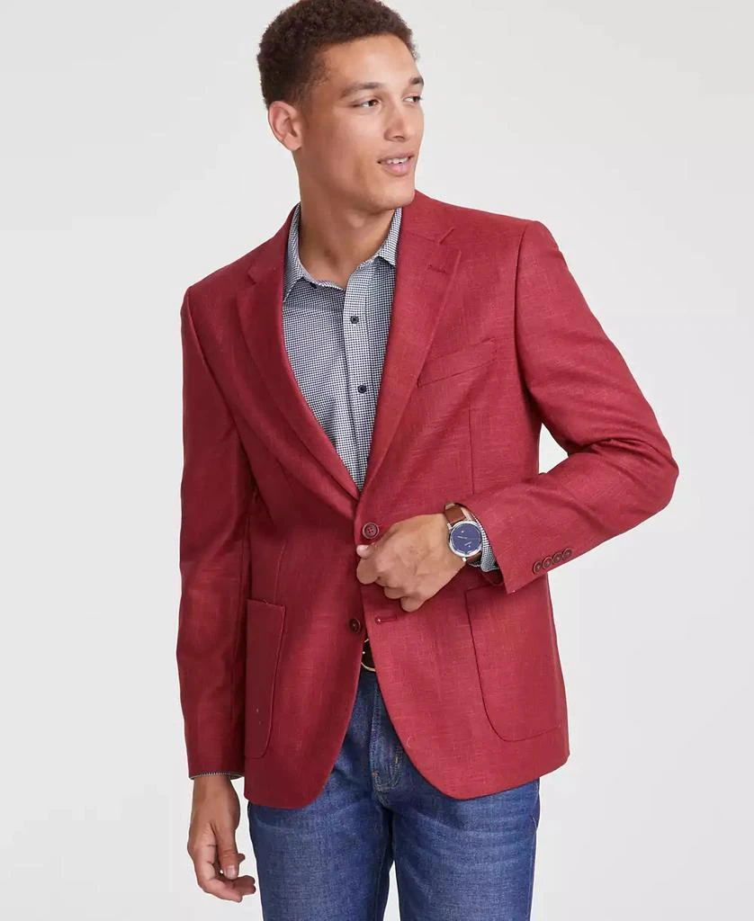 商品Nautica|Men Modern-Fit Active Stretch Structure Weave Sport Coat,价格¥674,第1张图片