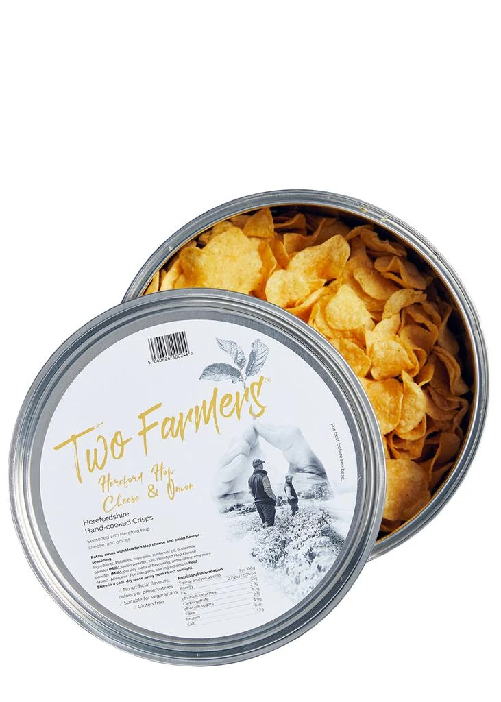 商品Two Farmers|Hereford Hop Cheese & Onion Potato Crisps Sharing Tin 500g,价格¥159,第1张图片